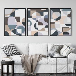 Abstract Circles 3 Piece Set