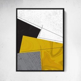 Gold & Black Abstract Squares