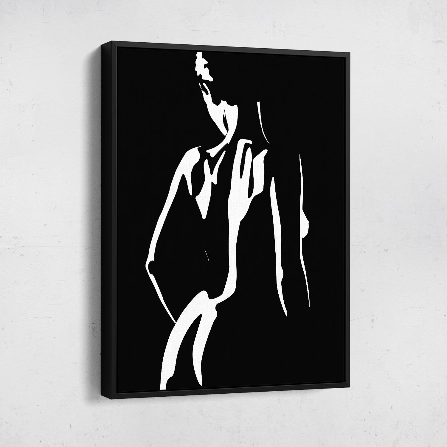 woman outline wall art